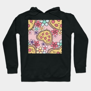 Pizza Love Pink Hoodie